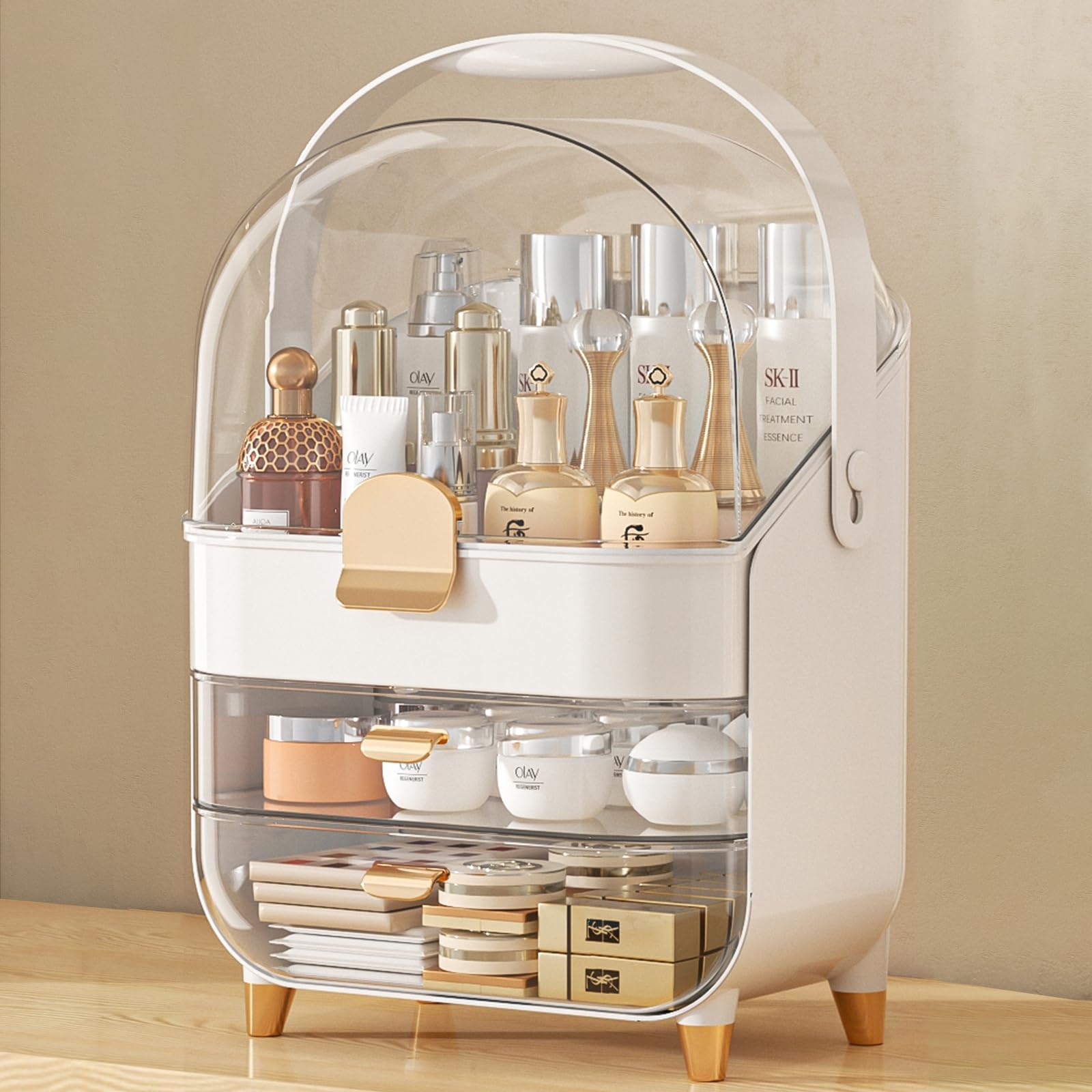 Rose Gold 3-Tier Vanity Organizer