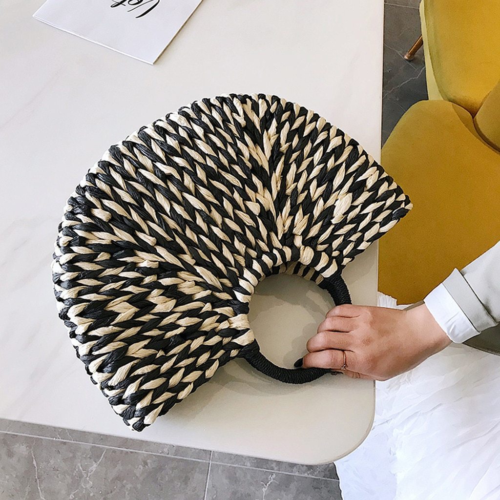 Rattan Straw Tote Bag
